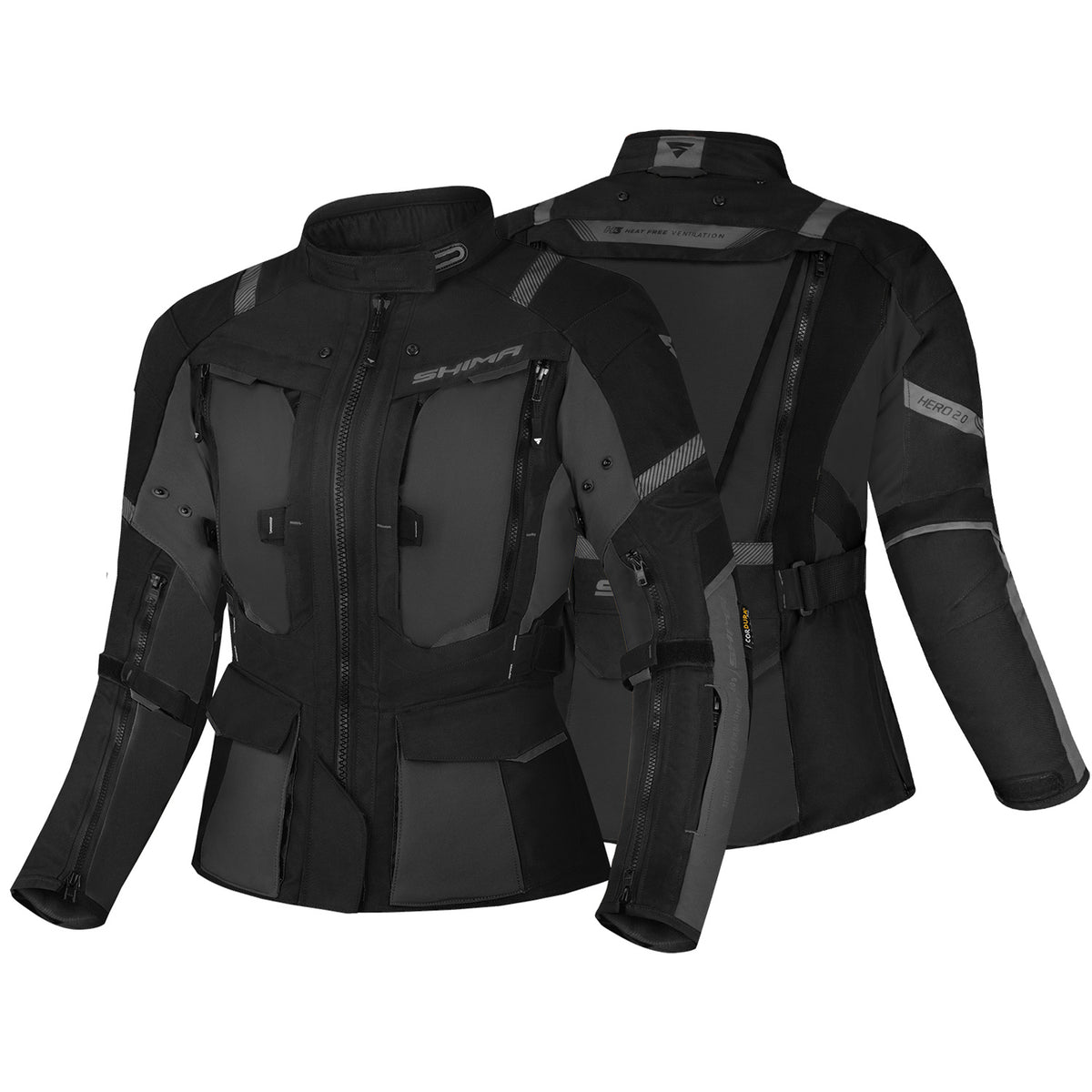 Shima Hero 2.0 Lady fluo 3XL giacca da moto in tessuto da donna - 5904012603776