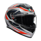 KACIGA AGV K3  - SPACE MATT WHITE/RED/FLUO