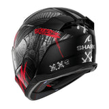 KACIGA SHARK  D-SKWAL 3 SHIEVER CRVENO SIVO CRNA