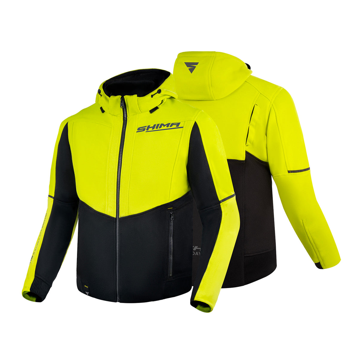 SHIMA Daybreaker Grijs Zwart Motor Zip Hoodie - Kleding SHIMA Daybreaker Grijs Zwart Motor Zip Hoodie - Kleding