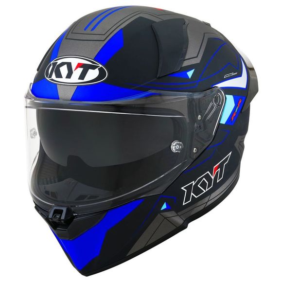 KACIGA KYT R2R LED BLUE / BLACK MATT