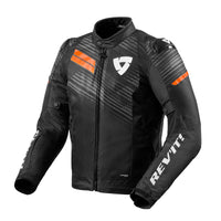 REV'IT! APEX H2O JAKNA / black-white / black-neon orange