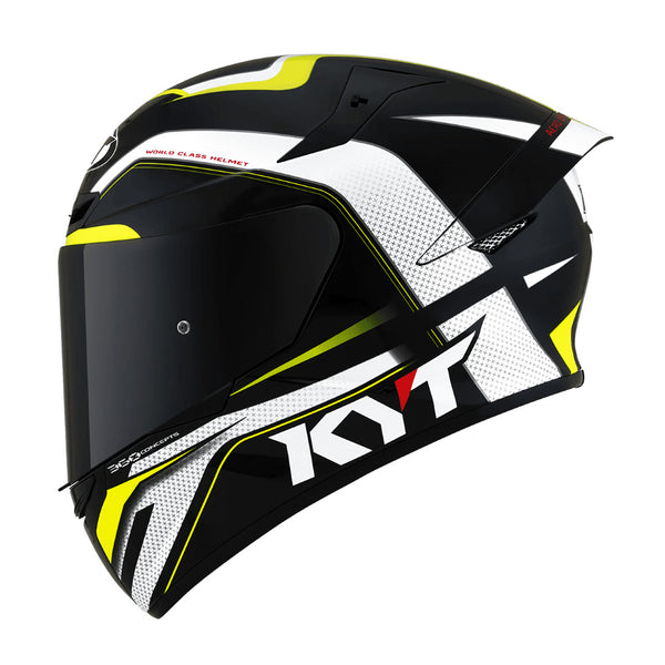 KYT TT-COURSE KACIGA / grand prix black-yellow