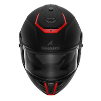SHARK SPARTAN RS BLANK MAT / black-red
